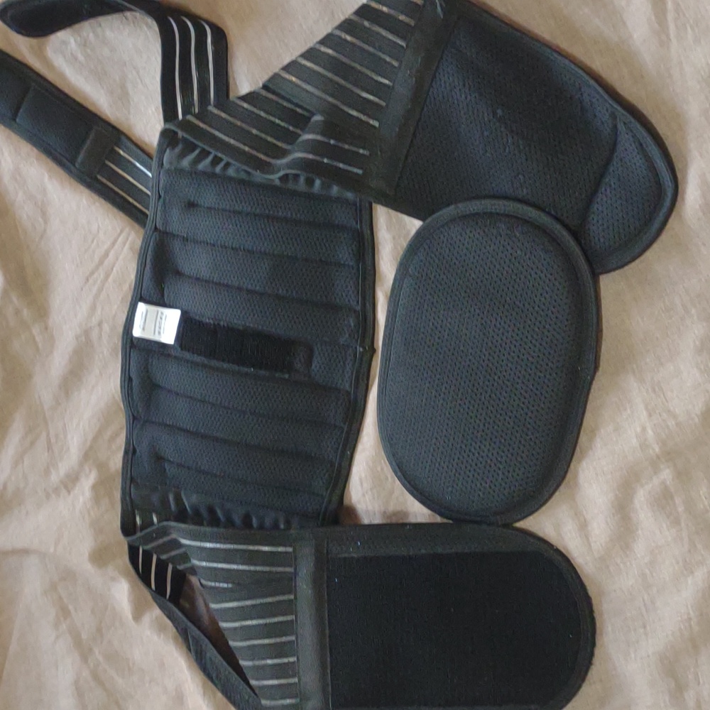 Black Maternity Support Belt Two Piece